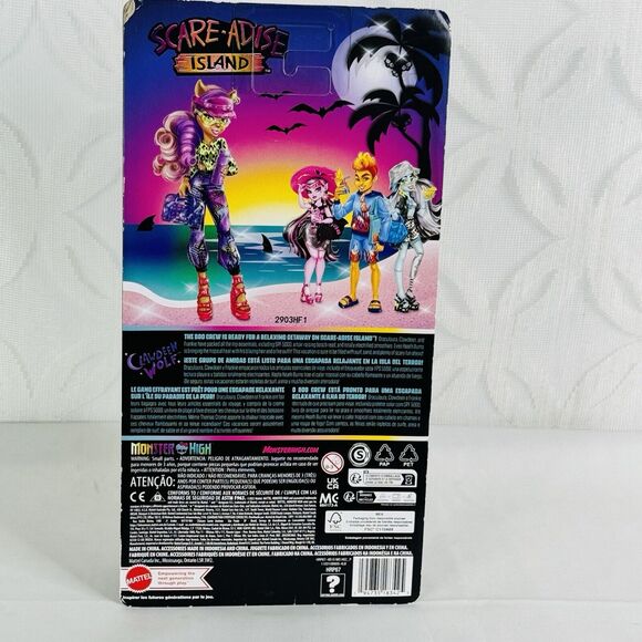 Monster High Scare-Adise Island Clawdeen Wolf Fashion Doll With Swimsuit - Picture 6 of 9